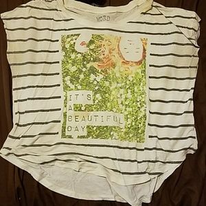 " it's a beautiful day" top